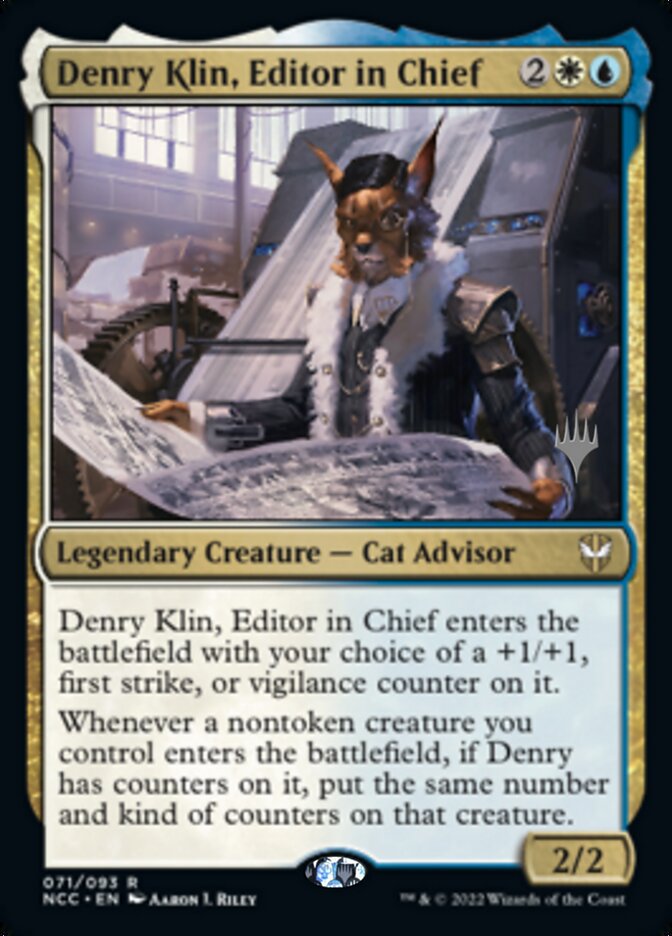 Denry Klin, Editor in Chief (Promo Pack) [Streets of New Capenna Commander Promos] | Total Play