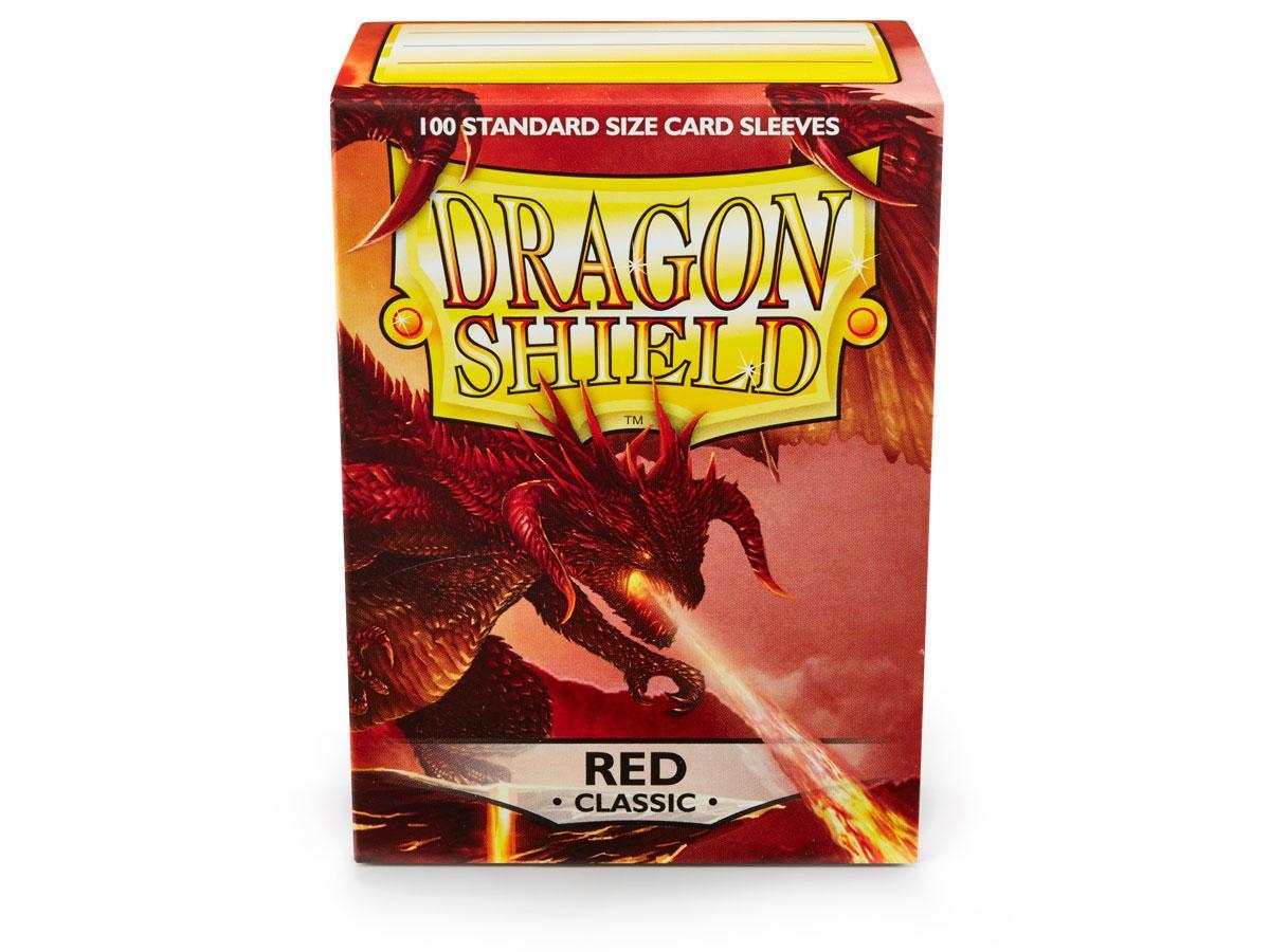 Dragon Shield: Standard 100ct Sleeves - Red (Classic) | Total Play
