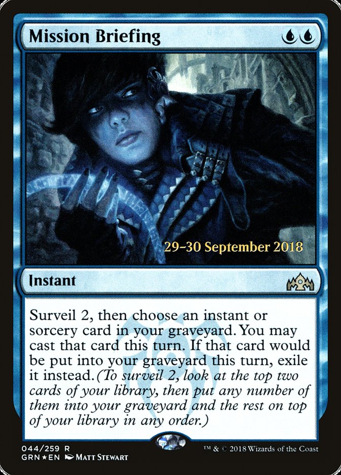 Mission Briefing [Guilds of Ravnica Prerelease Promos] | Total Play