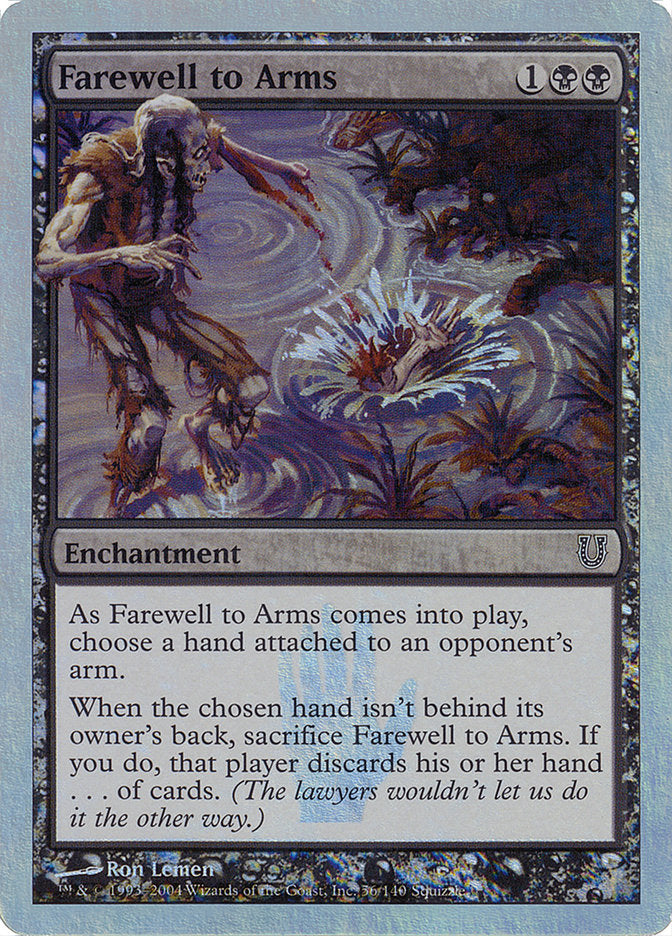Farewell to Arms (Alternate Foil) [Unhinged] | Total Play