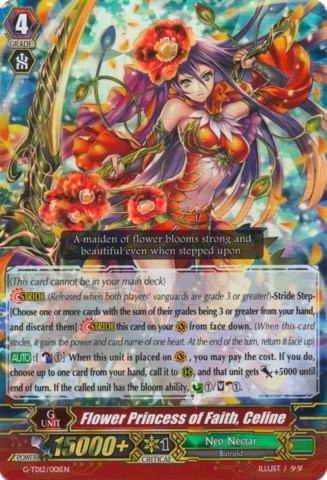 Flower Princess of Faith, Celine (RRR) (G-TD12/001EN) [Flower Princess of Abundant Blooming] | Total Play