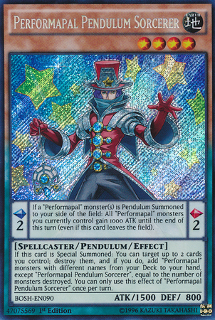 Performapal Pendulum Sorcerer [BOSH-EN090] Secret Rare | Total Play