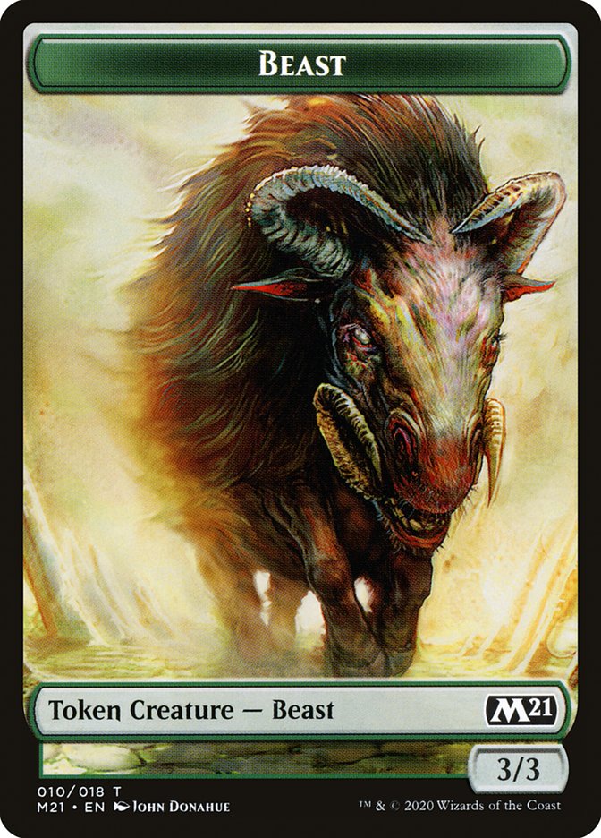 Beast Token [Core Set 2021 Tokens] | Total Play