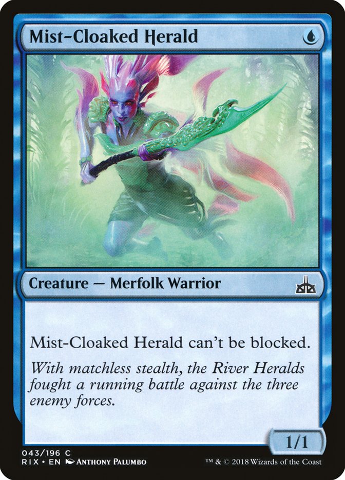 Mist-Cloaked Herald [Rivals of Ixalan] | Total Play