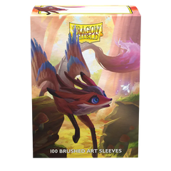 Dragon Shield: Standard 100ct Brushed Art Sleeves - The Fawnix | Total Play