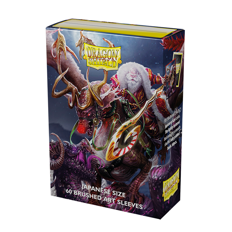 Dragon Shield: Japanese Size 60ct Brushed Art Sleeves - Christmas (2022) | Total Play