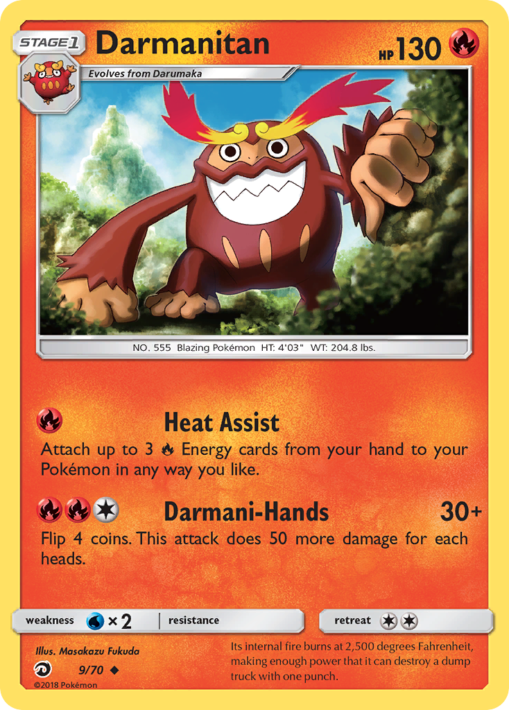 Darmanitan (9/70) [Sun & Moon: Dragon Majesty] | Total Play