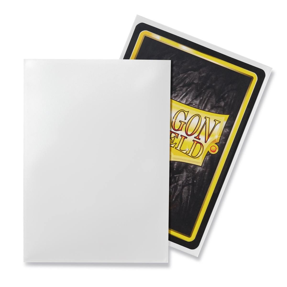 Dragon Shield: Standard 100ct Sleeves - White (Classic) | Total Play