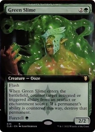 Green Slime (Extended Art) [Commander Legends: Battle for Baldur's Gate] | Total Play