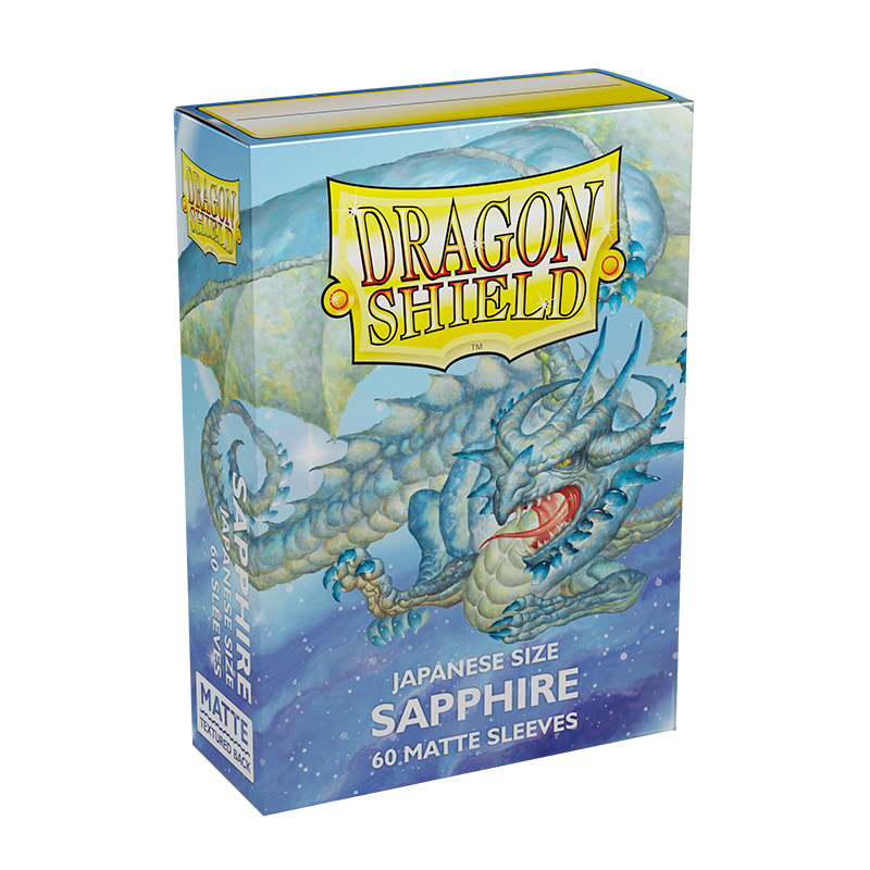 Dragon Shield: Japanese Size 60ct Sleeves - Sapphire (Matte) | Total Play