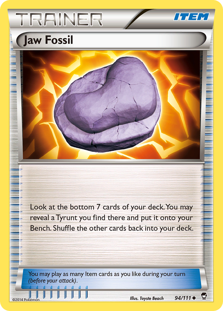 Jaw Fossil (94/111) [XY: Furious Fists] | Total Play