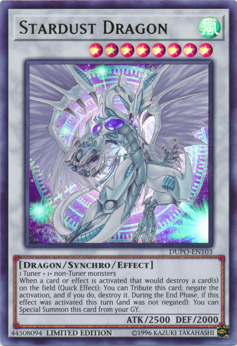 Stardust Dragon [DUPO-EN103] Ultra Rare | Total Play