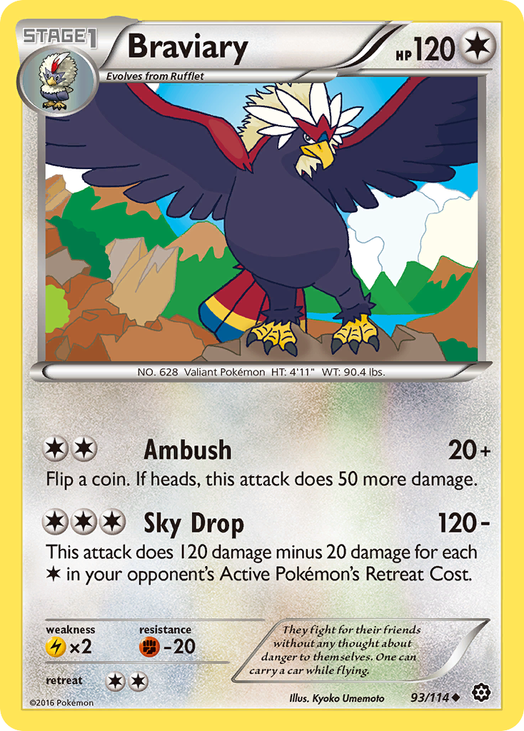 Braviary (93/114) [XY: Steam Siege] | Total Play