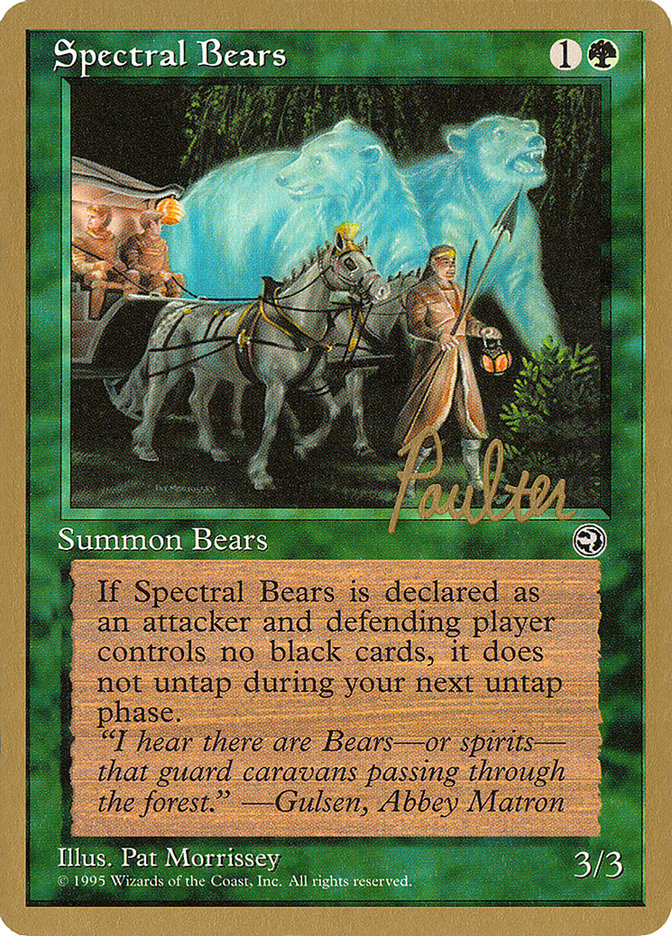 Spectral Bears (Preston Poulter) [Pro Tour Collector Set] | Total Play