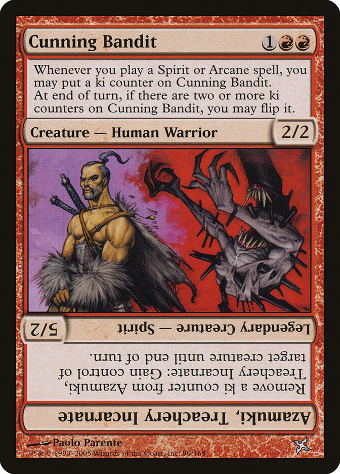 Cunning Bandit // Azamuki, Treachery Incarnate [Betrayers of Kamigawa] | Total Play