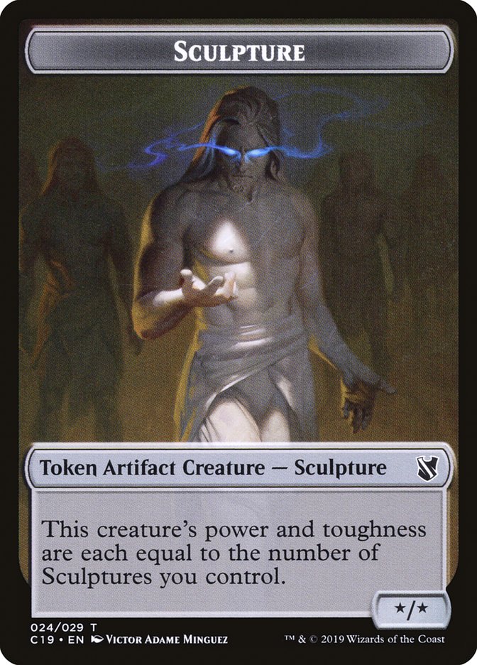 Sculpture Token [Commander 2019 Tokens] | Total Play