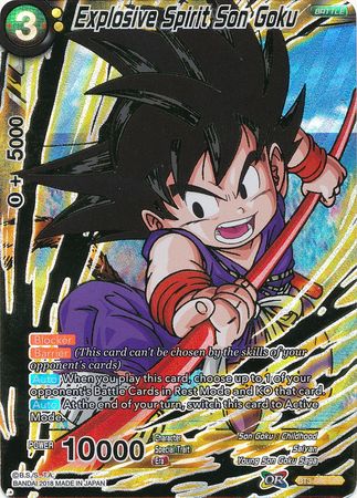 Explosive Spirit Son Goku (SPR) (BT3-088) [Cross Worlds] | Total Play