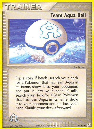 Team Aqua Ball (75/95) [EX: Team Magma vs Team Aqua] | Total Play