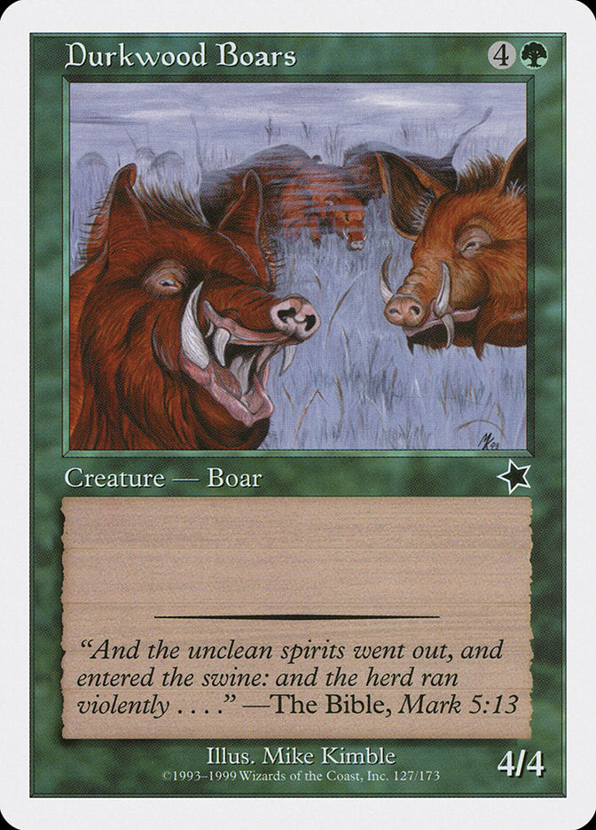 Durkwood Boars [Starter 1999] | Total Play