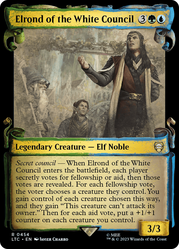 Elrond of the White Council [The Lord of the Rings: Tales of Middle-Earth Commander Showcase Scrolls] | Total Play