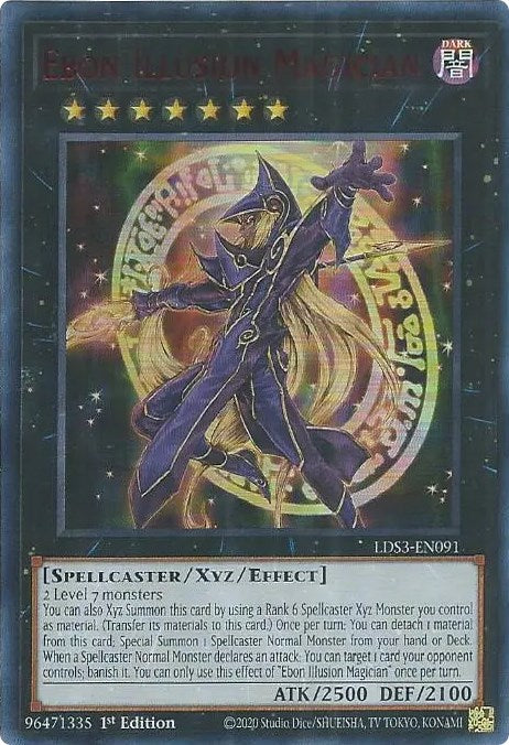 Ebon Illusion Magician (Red) [LDS3-EN091] Ultra Rare | Total Play