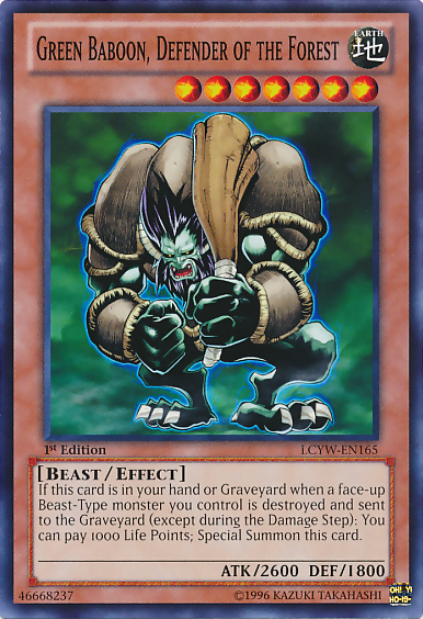 Green Baboon, Defender of the Forest [LCYW-EN165] Common | Total Play