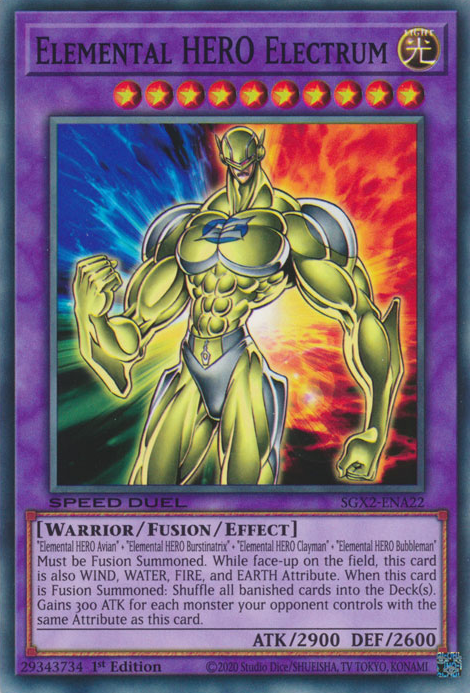 Elemental HERO Electrum [SGX2-ENA22] Common | Total Play
