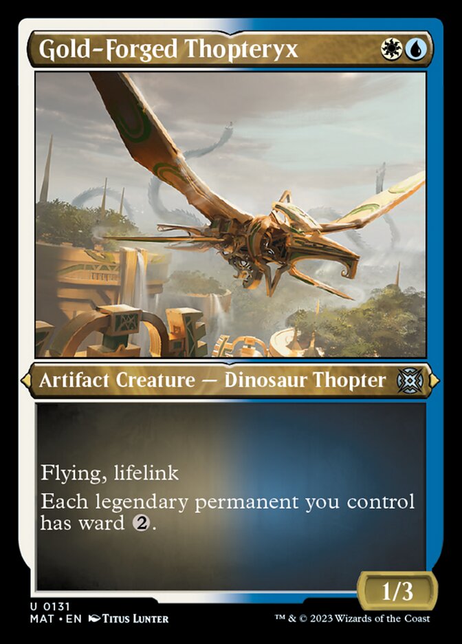 Gold-Forged Thopteryx (Foil Etched) [March of the Machine: The Aftermath] | Total Play