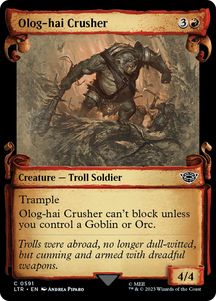 Olog-Hai Crusher [The Lord of the Rings: Tales of Middle-Earth Showcase Scrolls] | Total Play