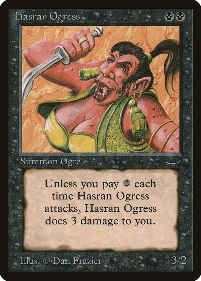 Hasran Ogress (Dark Mana Cost) [Arabian Nights] | Total Play