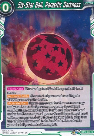 Six-Star Ball, Parasitic Darkness (BT12-081) [Vicious Rejuvenation] | Total Play