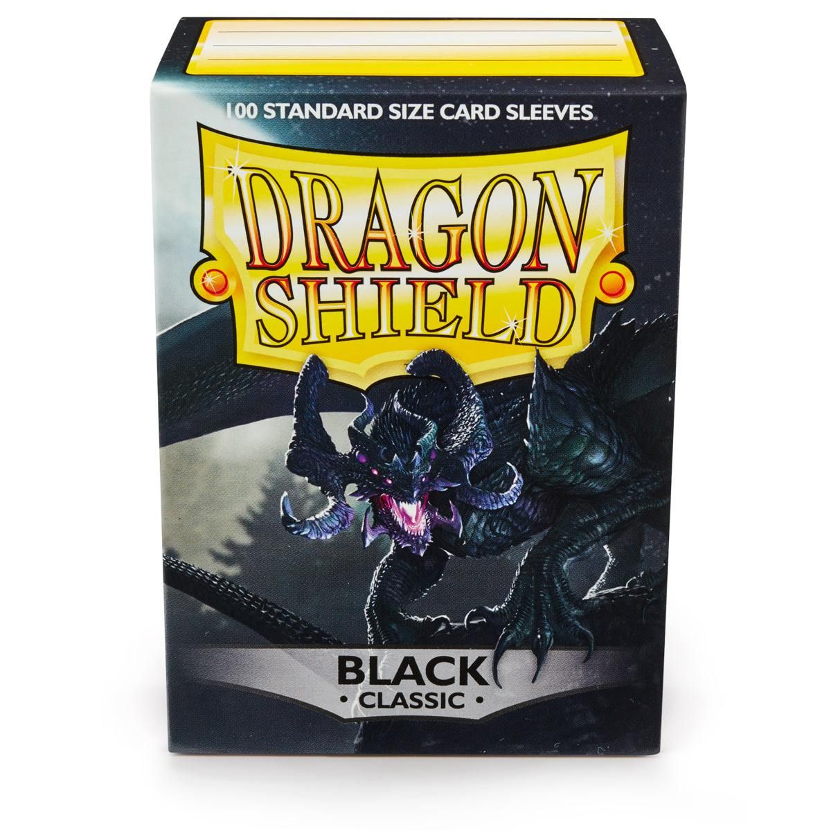 Dragon Shield: Standard 100ct Sleeves - Black (Classic) | Total Play