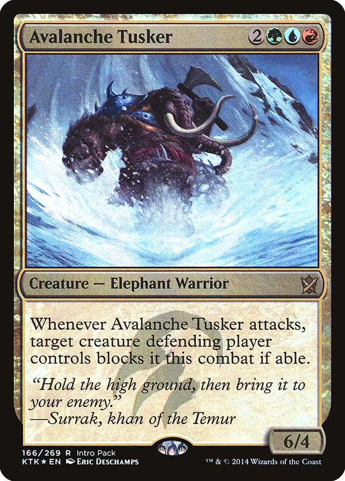 Avalanche Tusker (Intro Pack) [Khans of Tarkir Promos] | Total Play