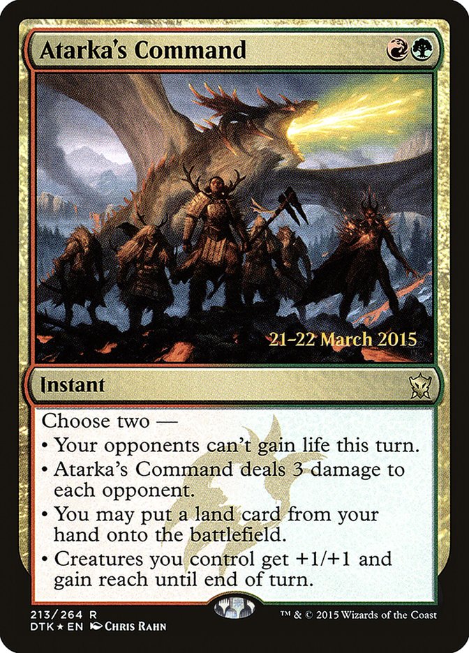 Atarka's Command [Dragons of Tarkir Prerelease Promos] | Total Play