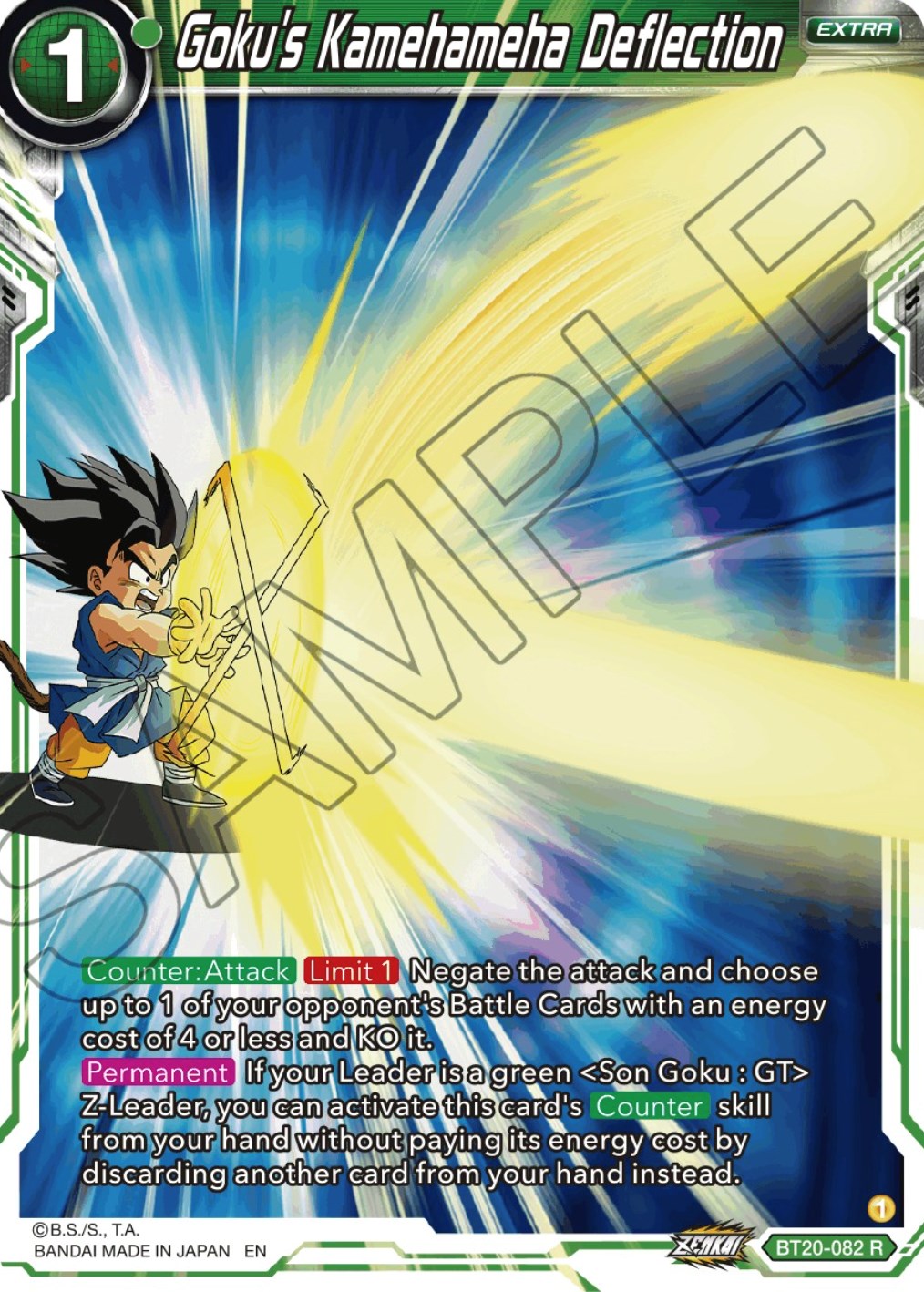 Goku's Kamehameha Deflection (BT20-082) [Power Absorbed] | Total Play