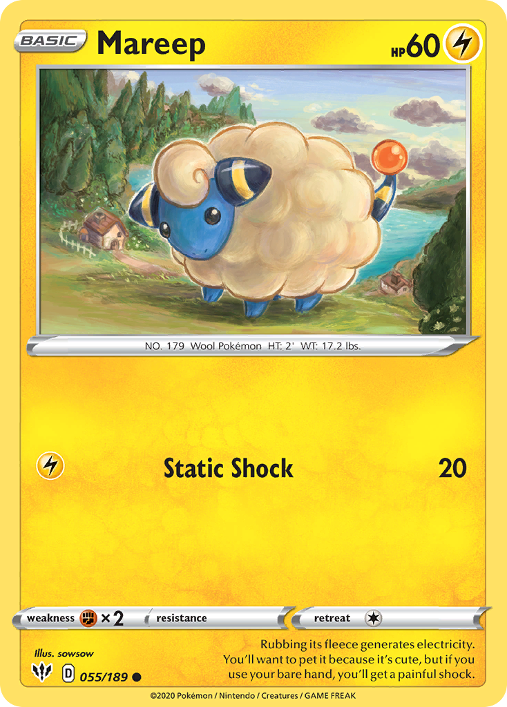 Mareep (055/189) [Sword & Shield: Darkness Ablaze] | Total Play