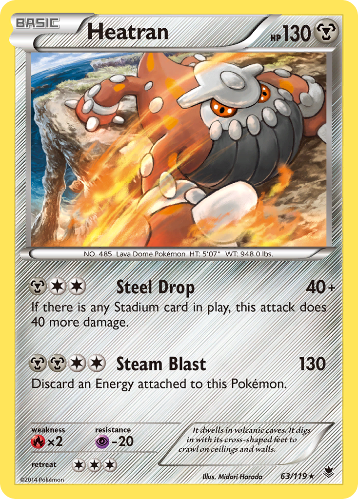 Heatran (63/119) [XY: Phantom Forces] | Total Play