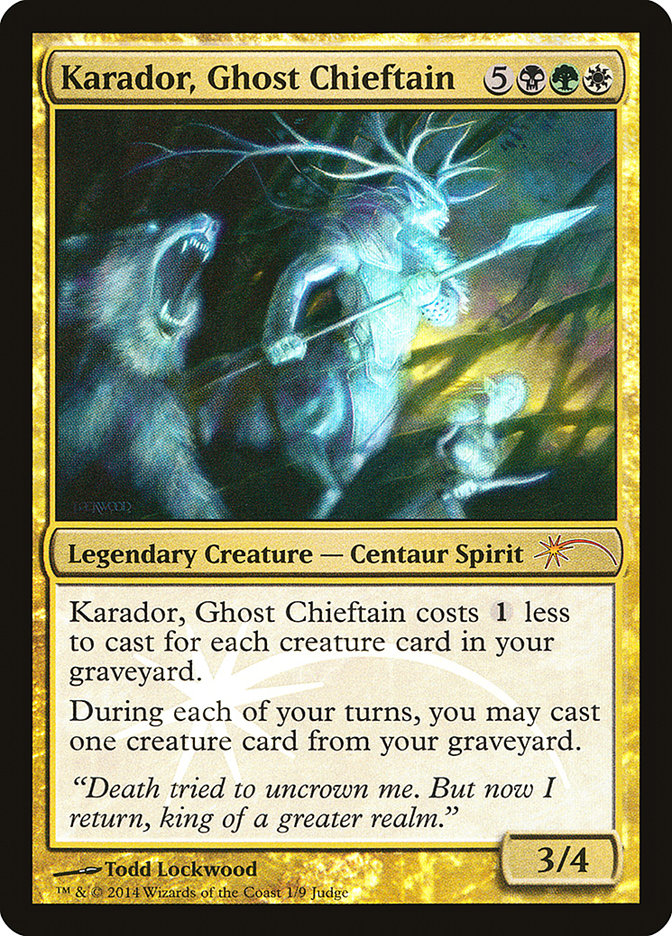 Karador, Ghost Chieftain [Judge Gift Cards 2014] | Total Play