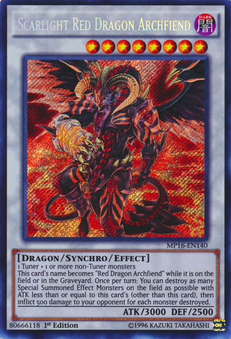 Scarlight Red Dragon Archfiend [MP16-EN140] Secret Rare | Total Play