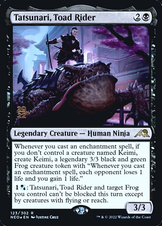 Tatsunari, Toad Rider [Kamigawa: Neon Dynasty Prerelease Promos] | Total Play