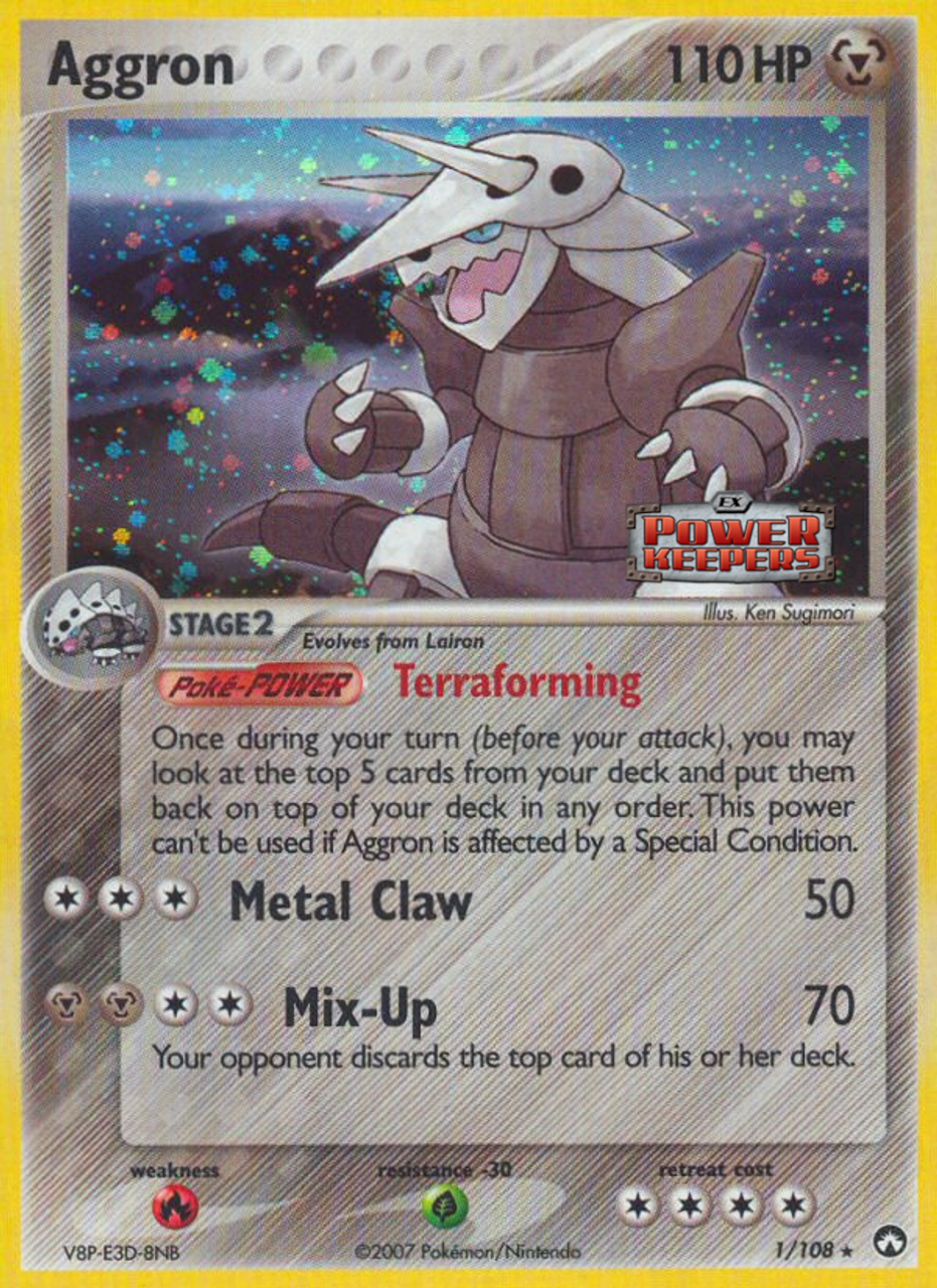 Aggron (1/108) (Stamped) [EX: Power Keepers] | Total Play