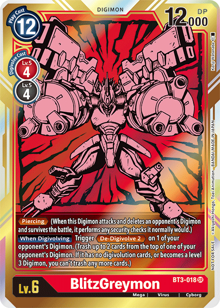 BlitzGreymon [BT3-018] (Alternate Art) [Release Special Booster Ver.1.5] | Total Play