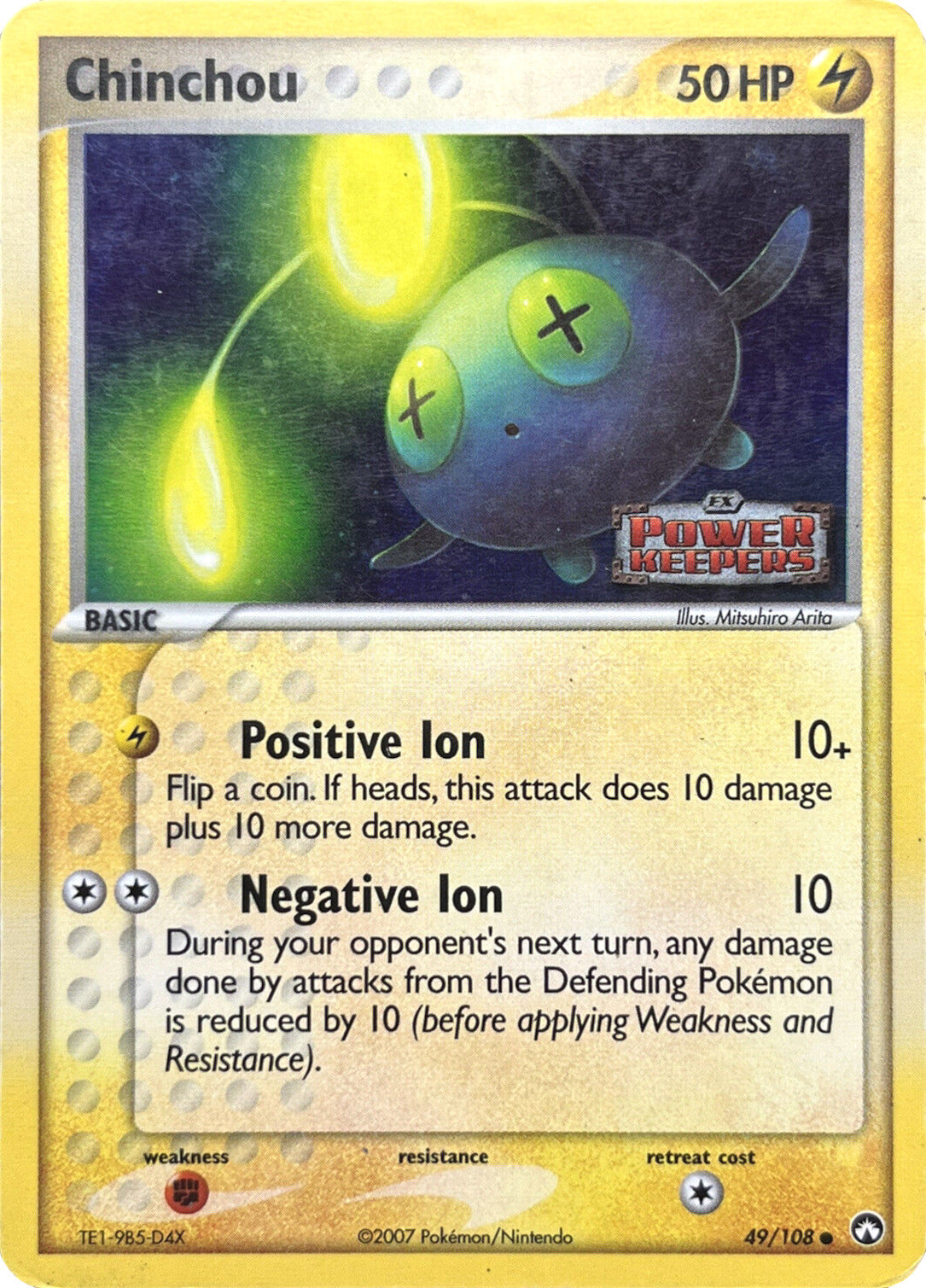 Chinchou (49/108) (Stamped) [EX: Power Keepers] | Total Play