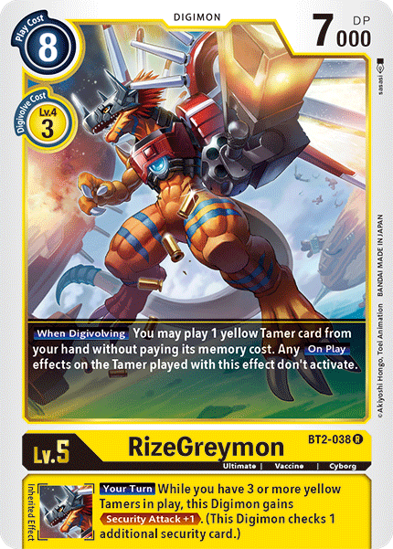 RizeGreymon [BT2-038] [Release Special Booster Ver.1.5] | Total Play