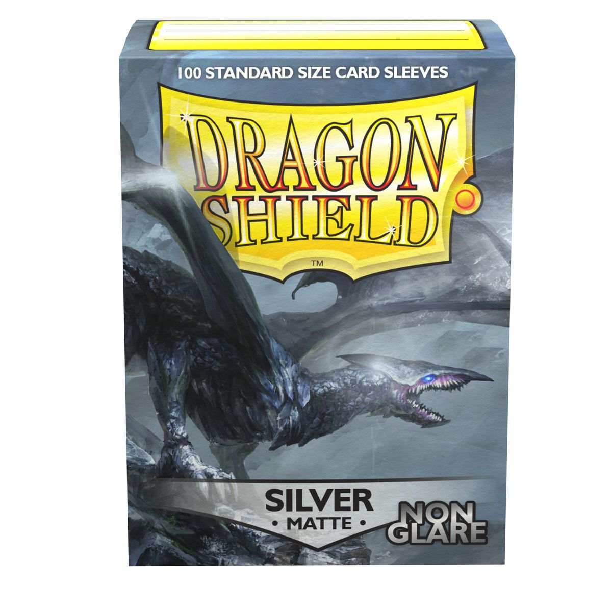 Dragon Shield: Standard 100ct Sleeves - Silver (Non-Glare Matte) | Total Play