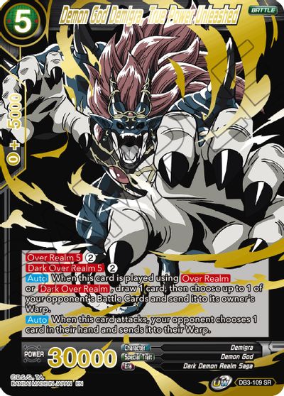 Demon God Demigra, True Power Unleashed (Alternate Art) (DB3-109) [Special Anniversary Set 2021] | Total Play