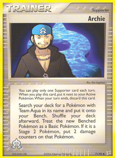 Archie (71/95) [EX: Team Magma vs Team Aqua] | Total Play