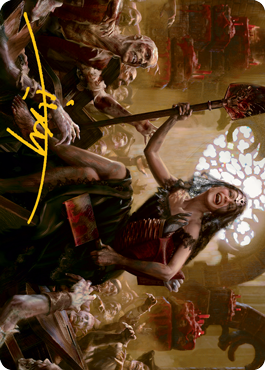 Gisa, Glorious Resurrector Art Card (Gold-Stamped Signature) [Innistrad: Midnight Hunt Art Series] | Total Play