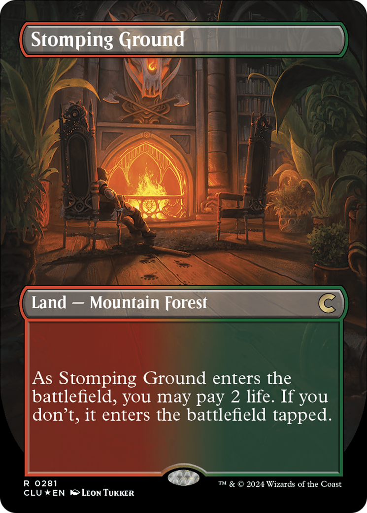 Stomping Ground (Borderless) [Ravnica: Clue Edition] | Total Play