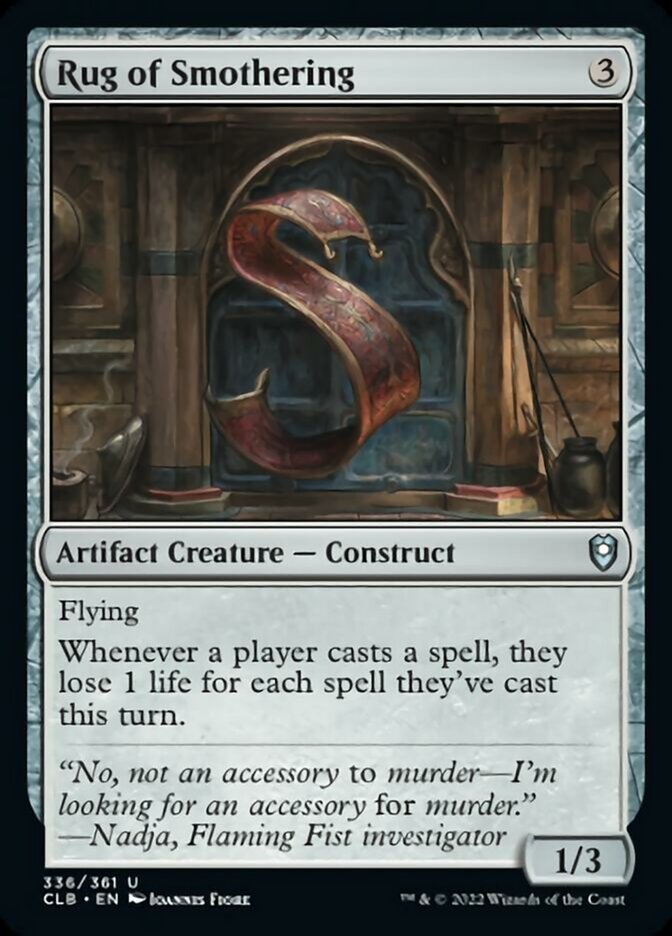 Rug of Smothering [Commander Legends: Battle for Baldur's Gate] | Total Play
